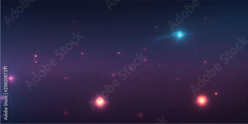 Fotografie Gleam purple blue red blur abstract gradient pattern