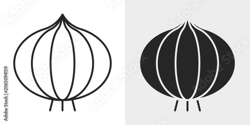 Photos Onion Icon represents fresh vegetables, cooking ingredients, and food preparation