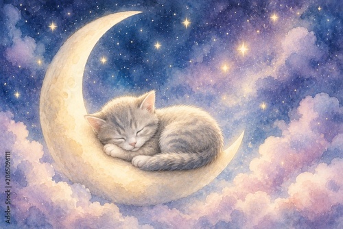 Cute watercolor illustration of lovely baby woodland animals on white background.