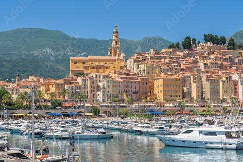 Menton on the Cote D’Azur on the French Riviera
