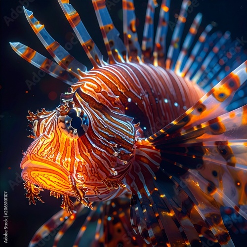 lionfish in the sea