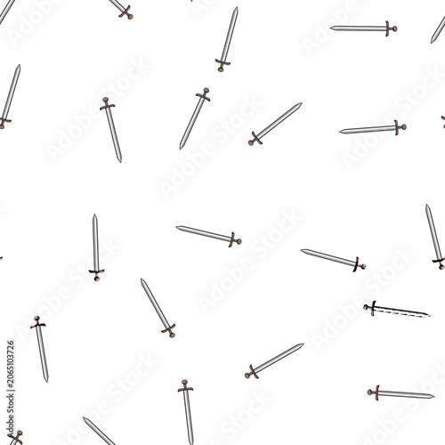 Konstfotografi pattern warrior viking sword cartoon