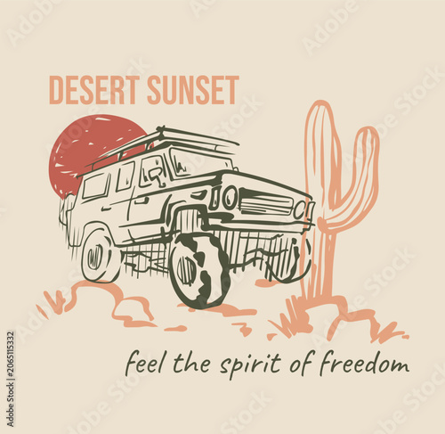 4x4 car in desert