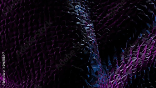 Abstract Low Poly Geometric Motion Background