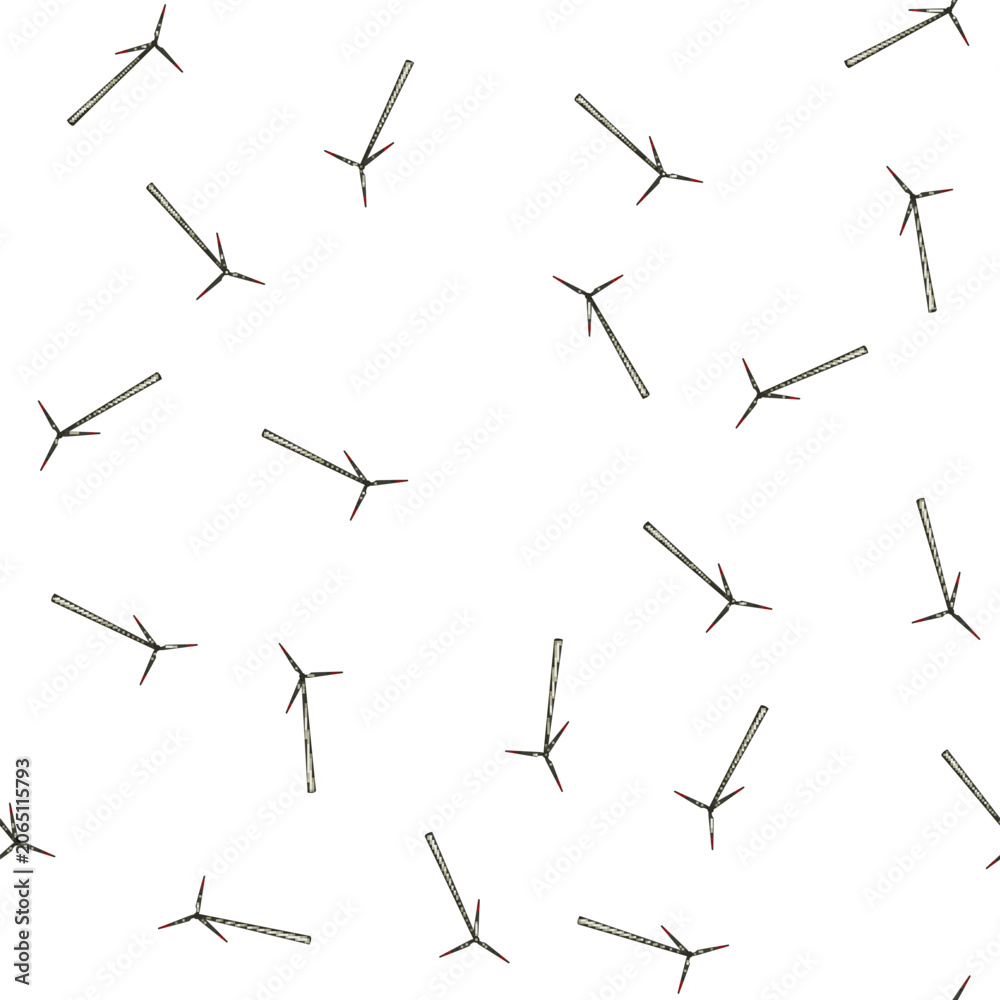 Fototapeta premium pattern sustainable wind turbine cartoon. green generator, environment farm, electric renewable sustainable wind turbine sign vector