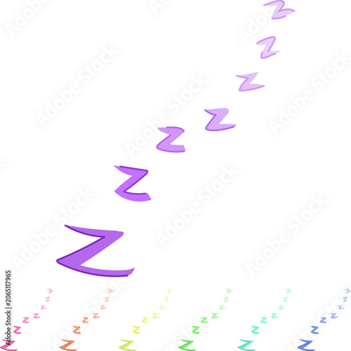 Tableau sur toile dream sleep zzz cartoon