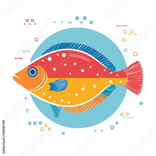 Colorful Cartoon Fish Illustration