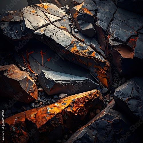 Rusty Metal Industrial Background Texture.
