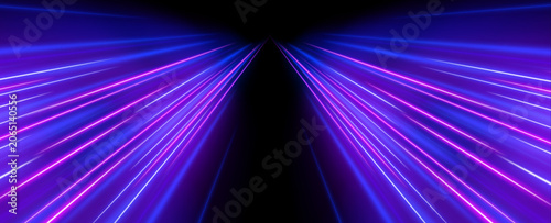 Photos Vivid expressway vector flows across a futuristic scene with glowing energy trails