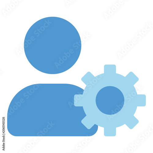 A person icon combined with a gear, representing user preferences, account management, and customization options.