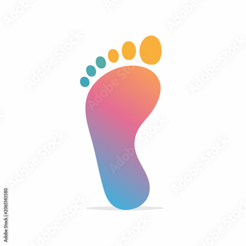 Colorful Footprint Logo