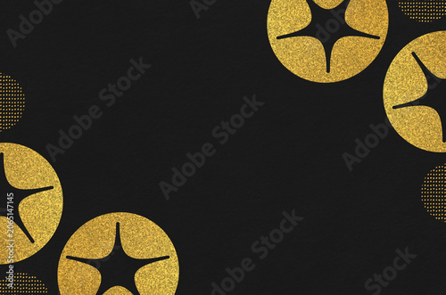 Japanese modern pattern washi paper background. Japanese Washi paper texture featuring an abstract morning glory flower design.
