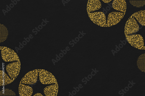 Japanese modern pattern washi paper background. Japanese Washi paper texture featuring an abstract morning glory flower design.