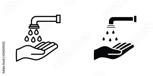 Fotografie Wash your hands icon