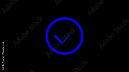 Check Mark Icons Set – Green, Red and Blue Glowing Tick Symbols for Approval, Verification and Success Status