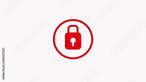 Colorful Security Lock Icons Set – Blue, Green and Red Padlock Symbols for Privacy, Safety, Cyber Security and Data Protection