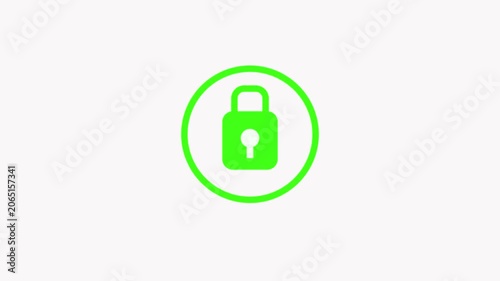 Colorful Security Lock Icons Set – Blue, Green and Red Padlock Symbols for Privacy, Safety, Cyber Security and Data Protection
