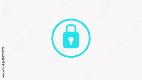 Colorful Security Lock Icons Set – Blue, Green and Red Padlock Symbols for Privacy, Safety, Cyber Security and Data Protection