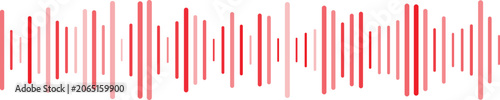 Photos Red and pink sound wave vector graphic illustration for audio and music concepts