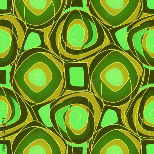 Abstract geometric pattern in shades of green and brown for versatile design