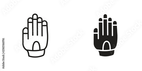 Obraz na plátně Gauntlet icon Design Illustrations. editable web icons