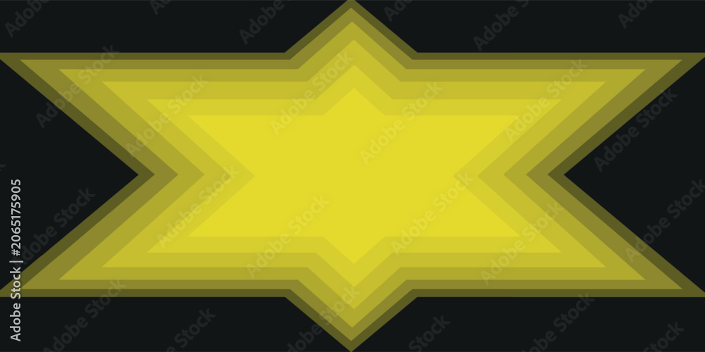 Obraz premium Glowing yellow star abstract background with layered gradient effect