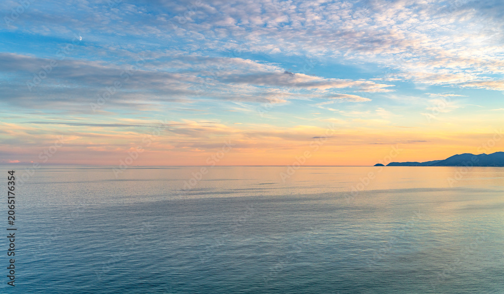 Fototapeta premium Sundown scenery in Italy