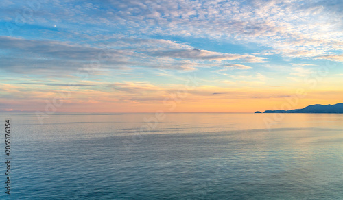 Sundown scenery in Italy