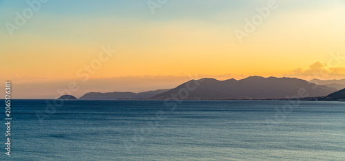 Sundown scenery in Italy