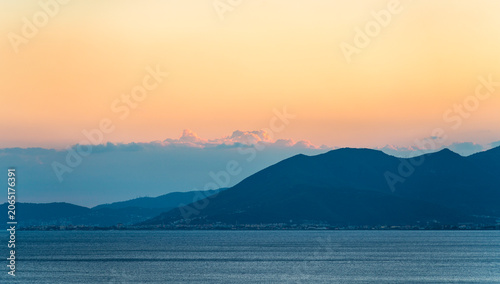 Sundown scenery in Italy