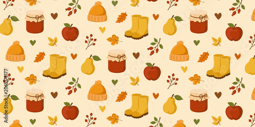 Cozy Autumn Seamless Pattern Collection