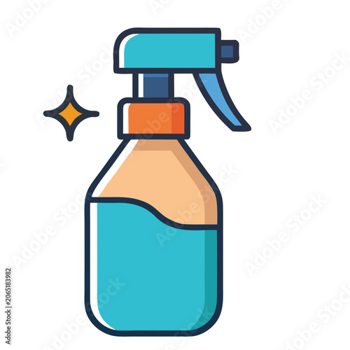 logo vector design spray bottle