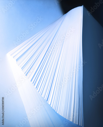 Abstract background from white sheets of paper