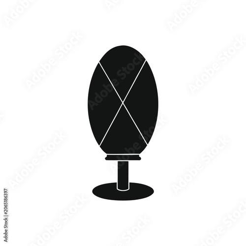 Capsule Shaped Lantern Black and White Design