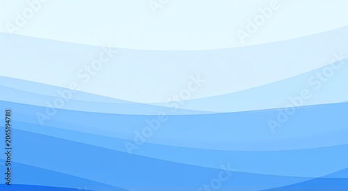 Blue Layered Abstract Waves