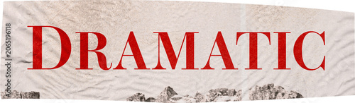 Canvastavla Dramatic – Modern Magazine & Tabloid Collage Typography clipping cutout Art