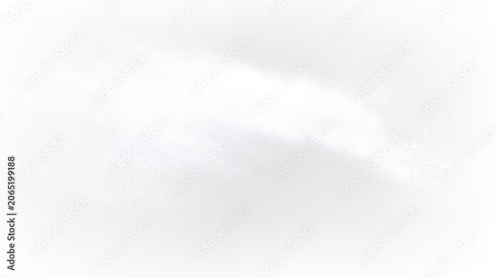 Obraz premium Realistic White Dust Explosion Isolated PNG
