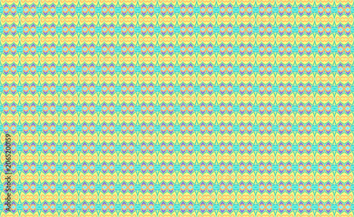 Obraz na plátně Neon arcade sky palette tessellated decorative backdrop in laser yellow, cyan mi