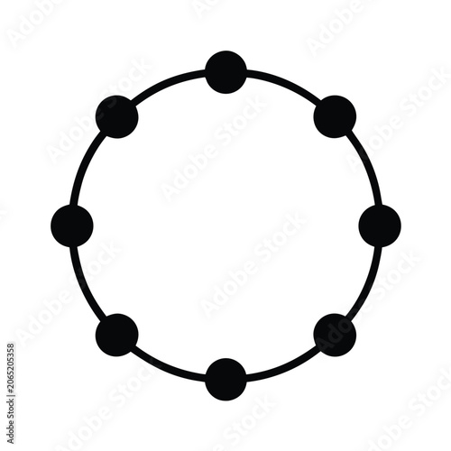 Beaded Bracelet Outline Icon