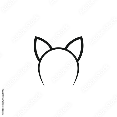 Cute Kitty Fashion Accessory Vector