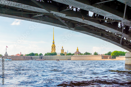 Peter and Paul Fortress in summer, St. Petersburg, Russia