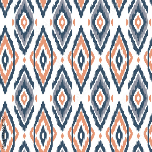 Geometric Seamless Pattern with Diamond Shapes in Modern Style