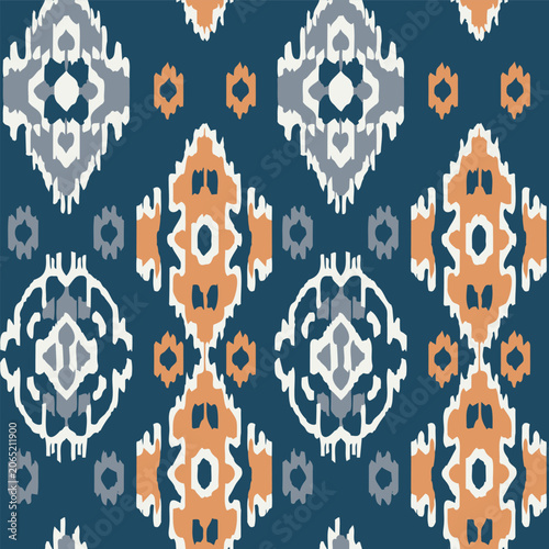 Geometric Seamless Pattern with Diamond Shapes in Modern Style