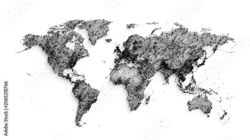 World map global network connection data abstract technology communication geography continent digital world map global network connection data abstract technology communication geography