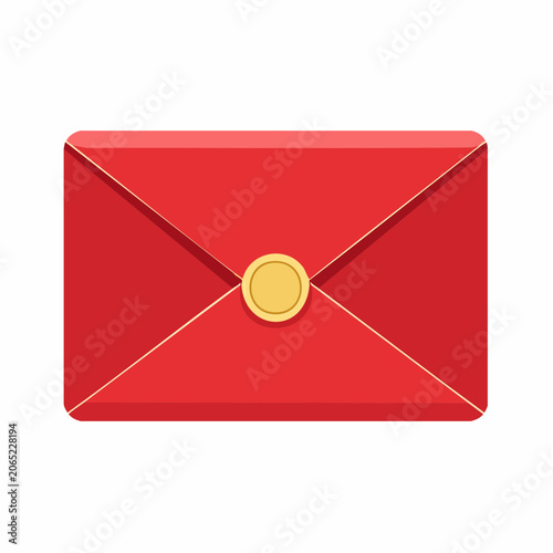Red Envelope with Gold Seal