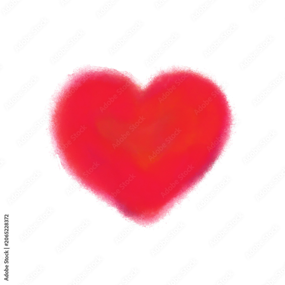 Obraz premium Pink Spray Paint Heart Graffiti Symbol Vector Illustration Isolated 