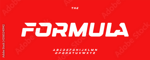 Speed Race Font, Bold Italic Letters, Modern Dynamic Alphabet for Car Racing Logo Text Title Headline, Speedy Automotive Typography, Action Sport Game Design. Vector Typographic Design.