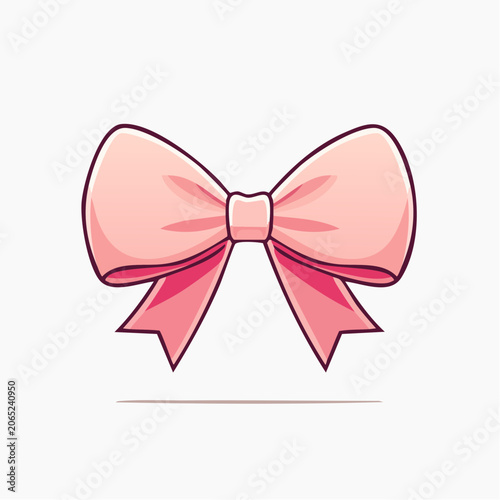 Pink Bow Illustration
