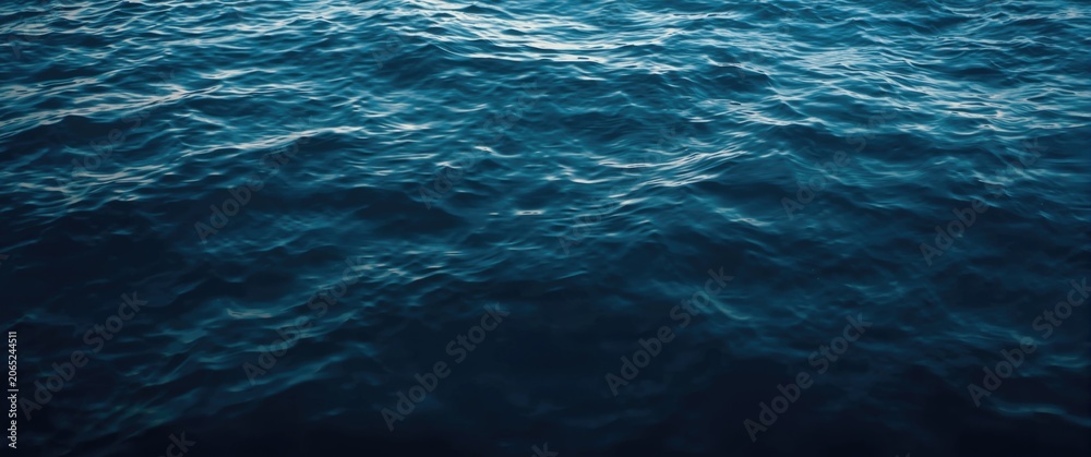 Obraz premium Dark rippling water surface background