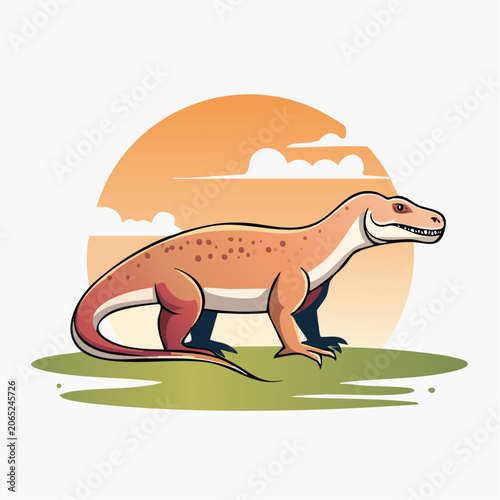 Cartoon Dinosaur Illustration